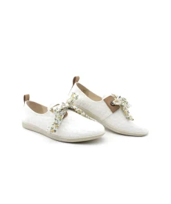 Best L'Empreinte Chaussures ARMISTICE STONE ONE W TWILL BRODE blanc