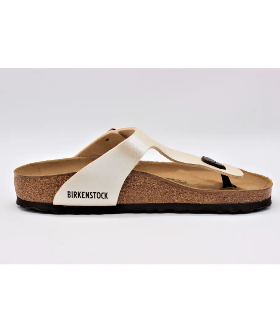 Sale L'Empreinte Chaussures BIRKENSTOCK GIZEH BIRKO GRACEFUL PEARL WHITE Pearly white