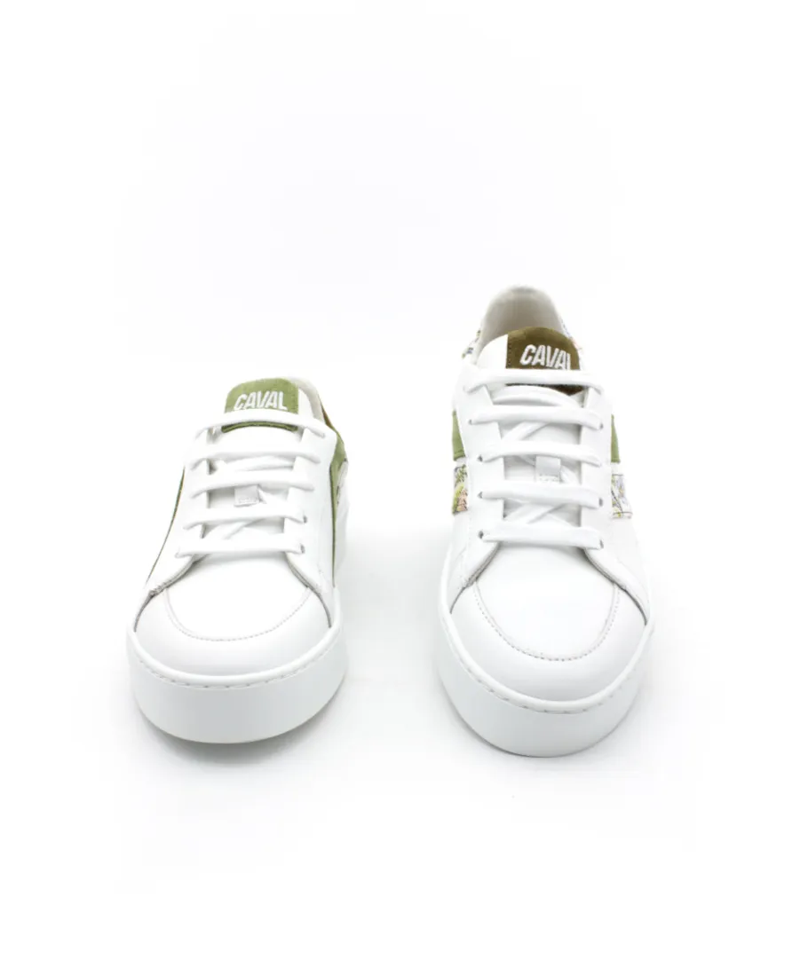 Cheap L'Empreinte Chaussures CAVAL HIGH SLASH GREEN FLORAL blanc