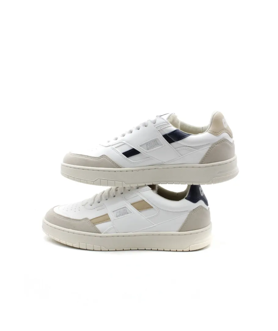 Discount L'Empreinte Chaussures CAVAL PLAYGROUND VEGAN INK BEIGE blanc