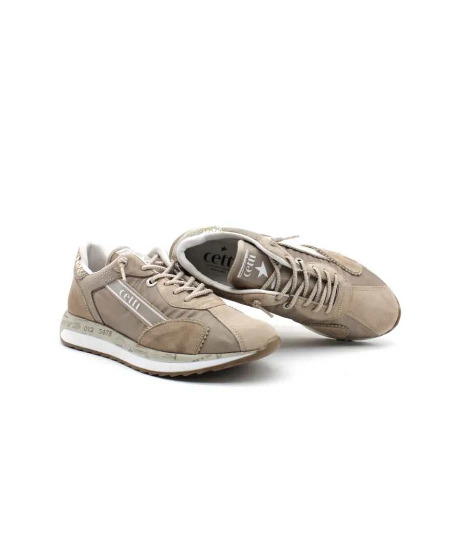 Best L'Empreinte Chaussures CETTI C1319 ANTE MESH taupe