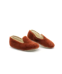 Discount L'Empreinte Chaussures CHAUSSE MOUTON CARESSE brique