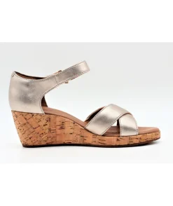 Best Sale L'Empreinte Chaussures CLARKS UN PLAZA CROSS gold