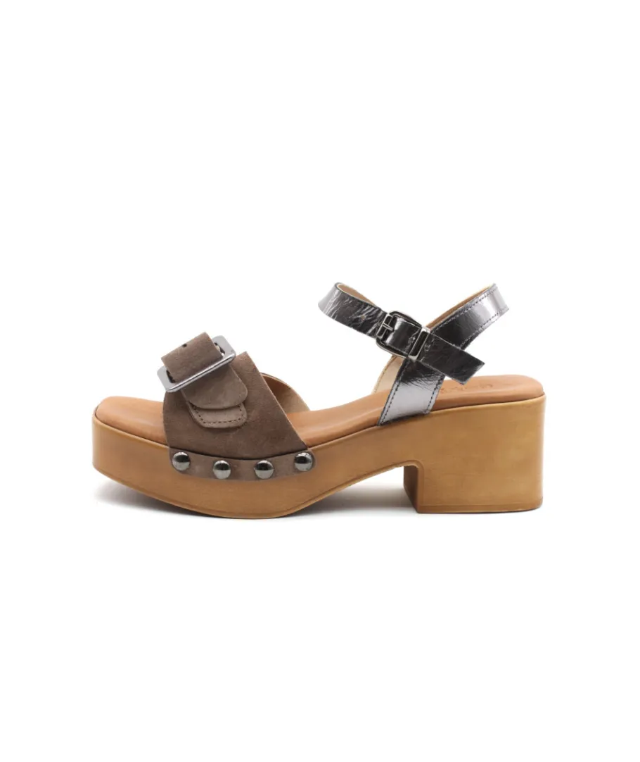 Fashion L'Empreinte Chaussures COCO & ABRICOT COLOGNE V2770A taupe