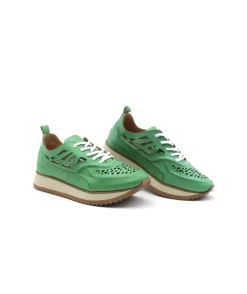 Shop L'Empreinte Chaussures COCO & ABRICOT ESBLY V2807C vert