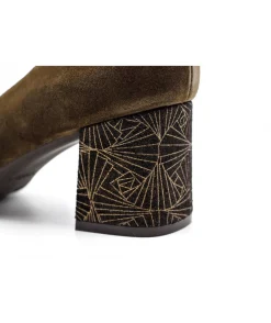 Shop L'Empreinte Chaussures DORKING 7720 SOFI VELOURS kaki