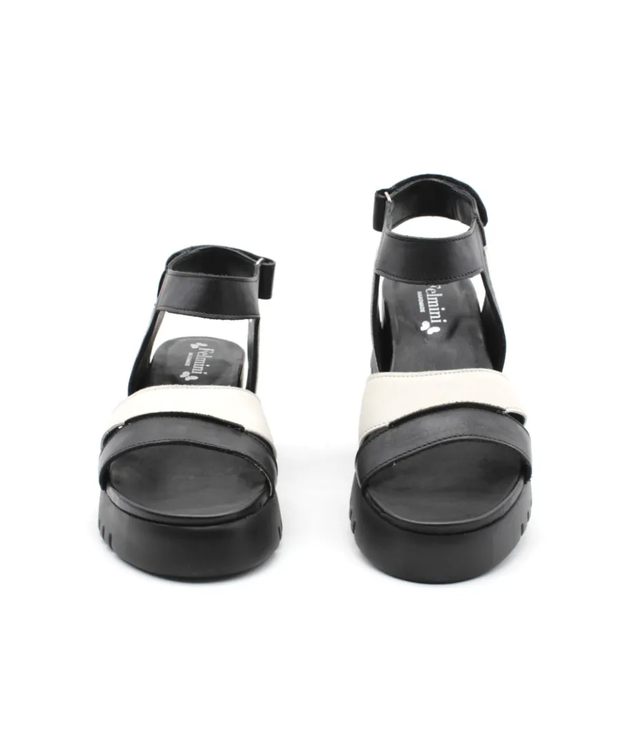 Online L'Empreinte Chaussures FELMINI D837 CALF Noir/blanc