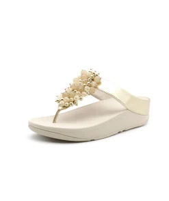 New L'Empreinte Chaussures FITFLOP FINO BAUBLE BEAD platine