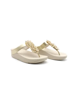 New L'Empreinte Chaussures FITFLOP FINO BAUBLE BEAD platine