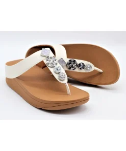 Best Sale L'Empreinte Chaussures FITFLOP FINO CIRCLE TOE THONG ivoire