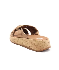 Clearance L'Empreinte Chaussures FITFLOP F-MODE LEATHER-TWIST platine