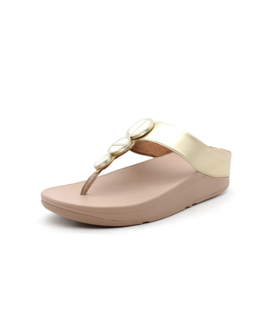 Discount L'Empreinte Chaussures FITFLOP HALO TOE POST platine