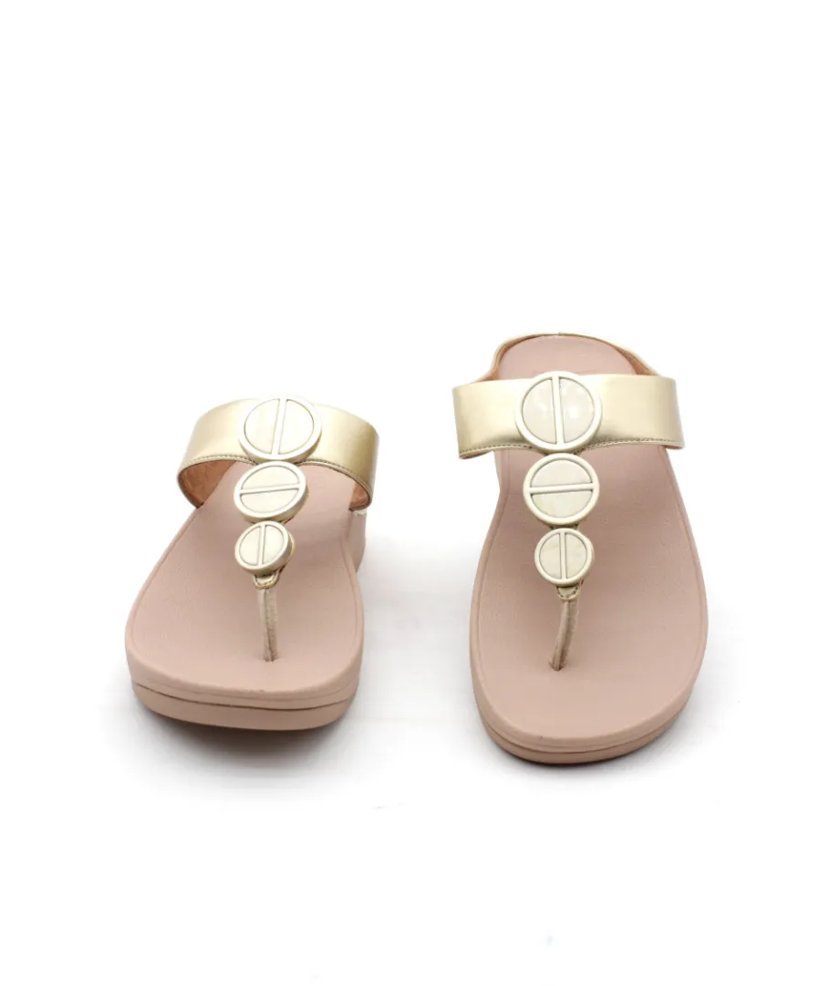 Discount L'Empreinte Chaussures FITFLOP HALO TOE POST platine
