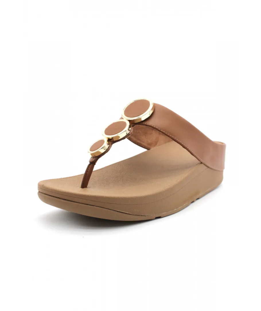 Store L'Empreinte Chaussures FITFLOP HALO TOE POST camel
