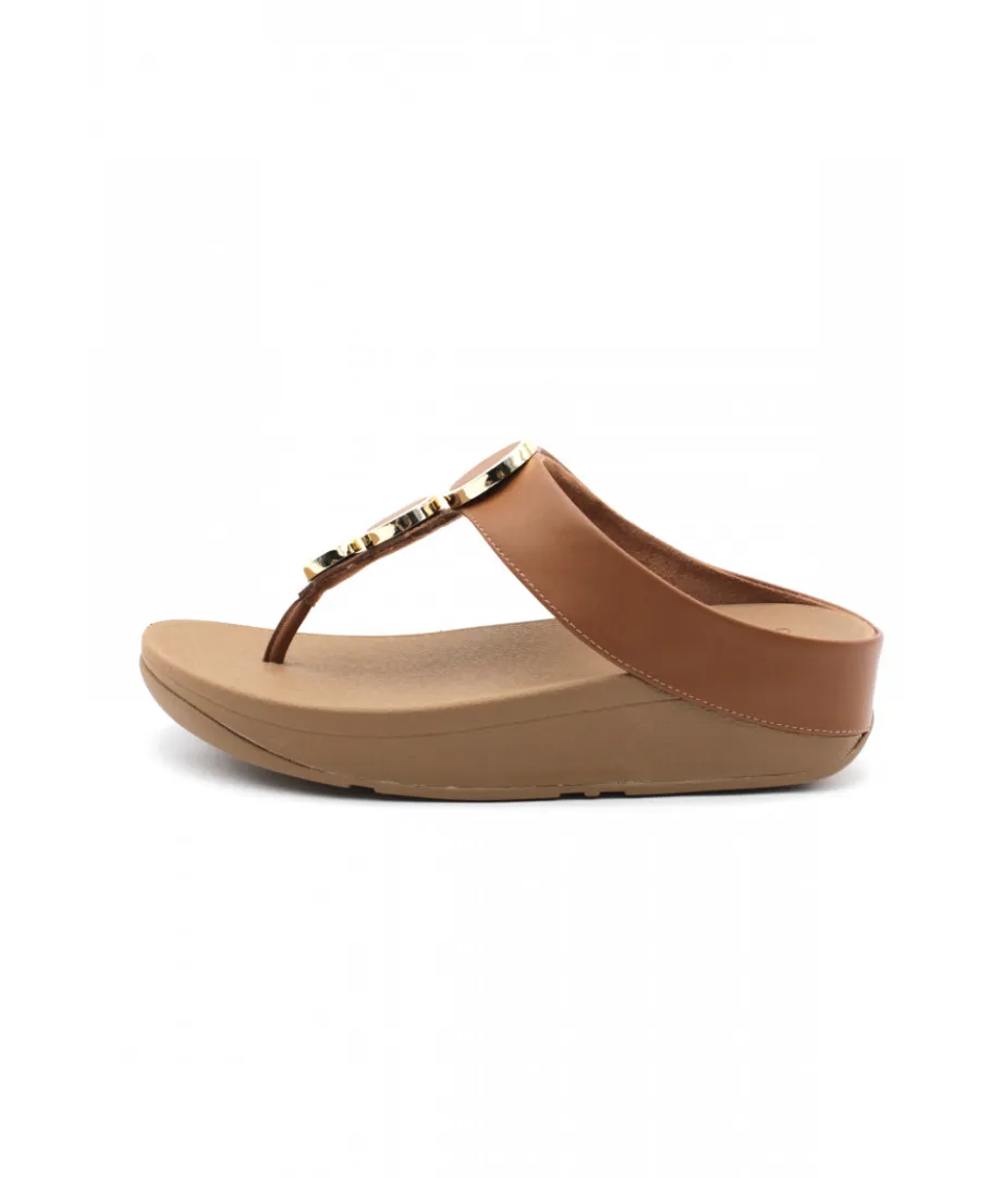 Store L'Empreinte Chaussures FITFLOP HALO TOE POST camel