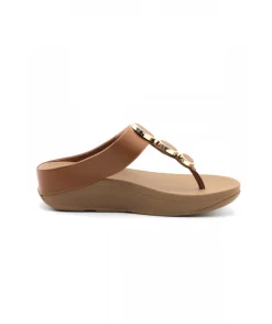 Store L'Empreinte Chaussures FITFLOP HALO TOE POST camel