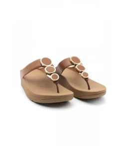 Store L'Empreinte Chaussures FITFLOP HALO TOE POST camel