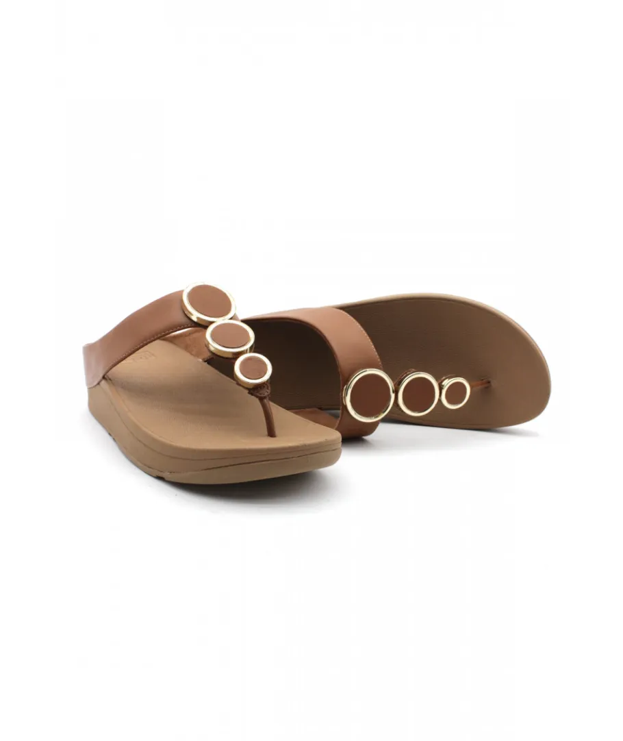 Store L'Empreinte Chaussures FITFLOP HALO TOE POST camel