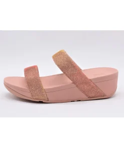 Best Sale L'Empreinte Chaussures FITFLOP LOTTIE GLITZY SLIDE ROSE GOLD