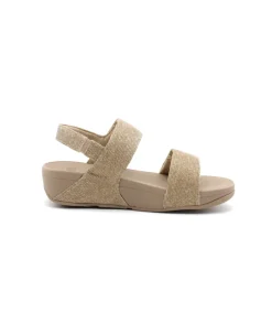 Fashion L'Empreinte Chaussures FITFLOP LULU ADJUSTABLE SHIMMERLUX beige
