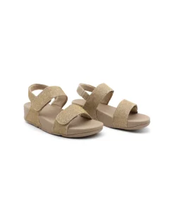 Fashion L'Empreinte Chaussures FITFLOP LULU ADJUSTABLE SHIMMERLUX beige