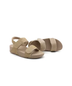 Fashion L'Empreinte Chaussures FITFLOP LULU ADJUSTABLE SHIMMERLUX beige