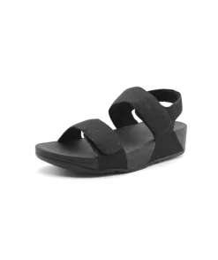New L'Empreinte Chaussures FITFLOP LULU ADJUSTABLE SHIMMERLUX noir