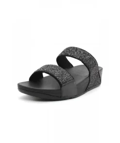 Flash Sale L'Empreinte Chaussures FITFLOP LULU GLITTER SLIDES noir
