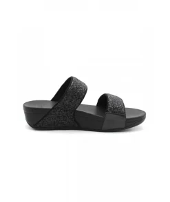 Flash Sale L'Empreinte Chaussures FITFLOP LULU GLITTER SLIDES noir