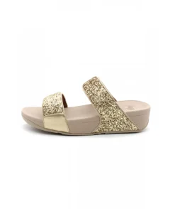 Flash Sale L'Empreinte Chaussures FITFLOP LULU GLITTER SLIDES platine