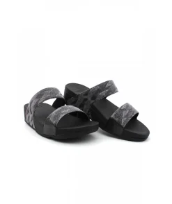 Shop L'Empreinte Chaussures FITFLOP LULU GLITZ SLIDES noir