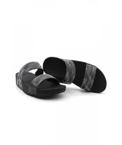 Shop L'Empreinte Chaussures FITFLOP LULU GLITZ SLIDES noir