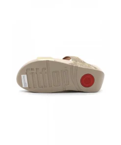 Fashion L'Empreinte Chaussures FITFLOP LULU GLITZ SLIDES platine