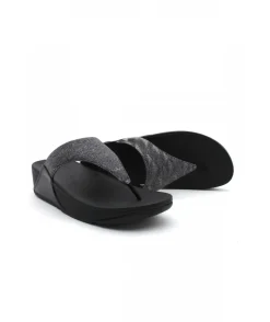 Cheap L'Empreinte Chaussures FITFLOP LULU GLITZ TOE POST noir