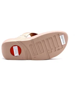 Fashion L'Empreinte Chaussures FITFLOP LULU LEATHER TOEPOST ROSE GOLD