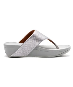 Store L'Empreinte Chaussures FITFLOP OLIVE TEXTURED GLITZ silver