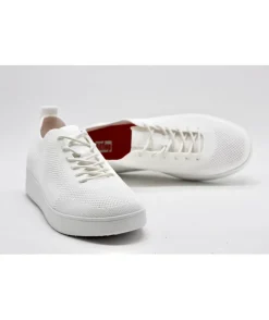 Discount L'Empreinte Chaussures FITFLOP RALLY TONAL KNIT blanc