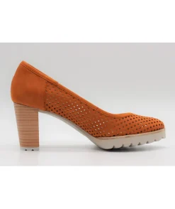 Hot L'Empreinte Chaussures GADEA ESCARPIN 40574 VELOURS CURRY