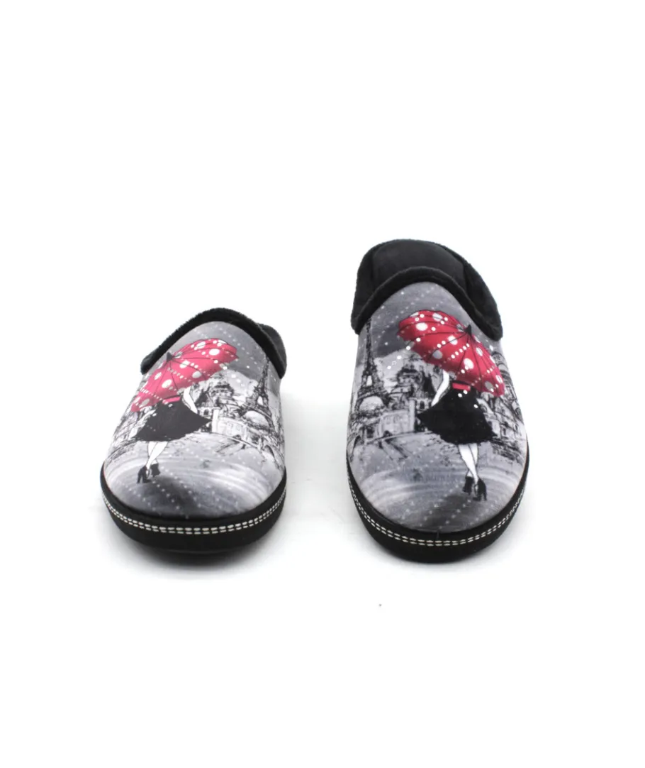 New L'Empreinte Chaussures LA MAISON DE L'ESPADRILLE 6812 noir