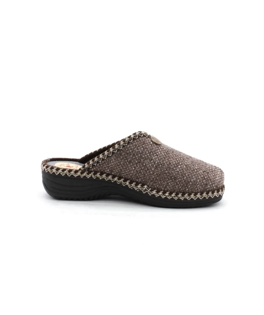 Fashion L'Empreinte Chaussures LA MAISON DE L'ESPADRILLE 4215 MULE marron