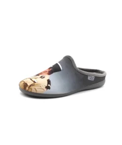 Shop L'Empreinte Chaussures LA MAISON DE L'ESPADRILLE 6772-7 MULE gris
