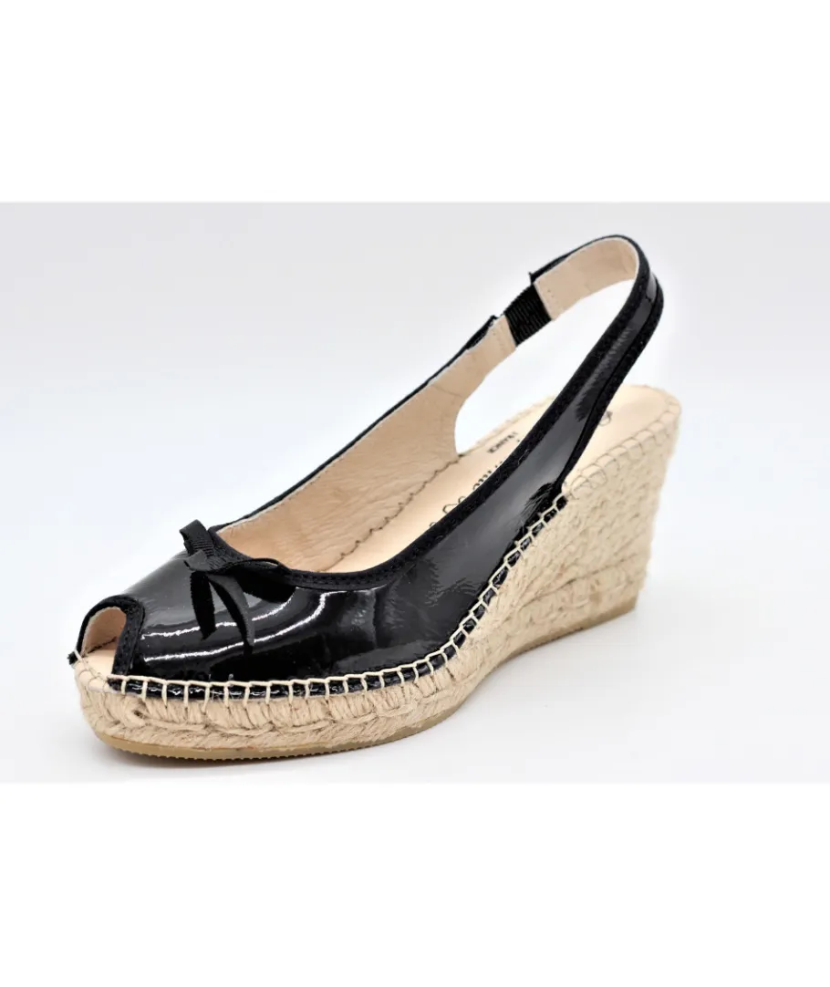 Cheap L'Empreinte Chaussures LA MAISON DE L'ESPADRILLE 905 VERNIS noir