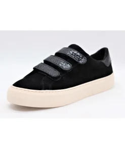 Shop L'Empreinte Chaussures NO NAME ARCADE STRAPS GOAT noir