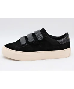 Shop L'Empreinte Chaussures NO NAME ARCADE STRAPS GOAT noir