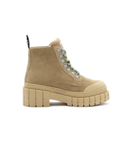 Best L'Empreinte Chaussures NO NAME KROSS LOW BOOTS SUEDE taupe