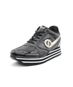 Store L'Empreinte Chaussures NO NAME PARKO JOGGER PATENT LIZ noir