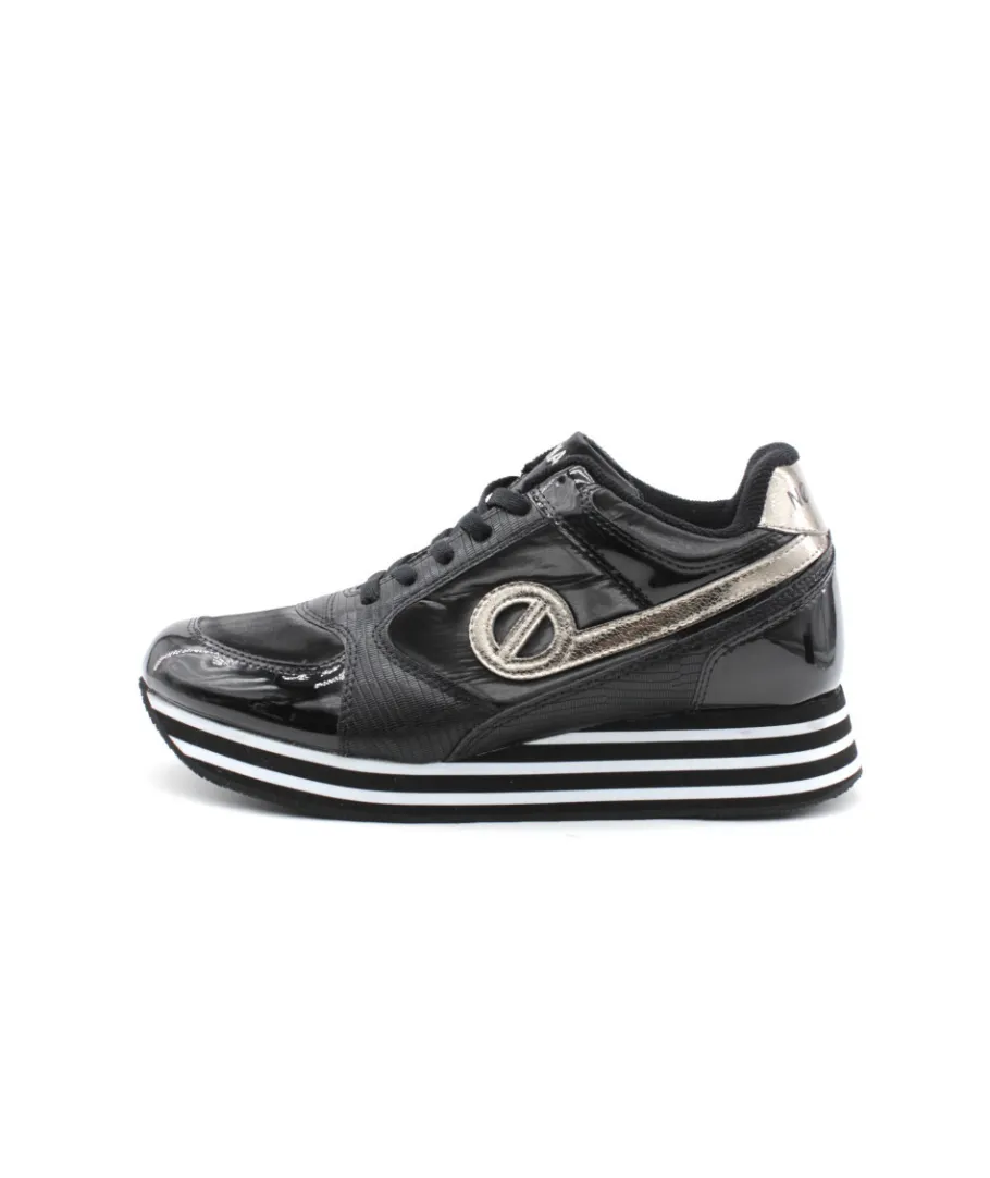 Store L'Empreinte Chaussures NO NAME PARKO JOGGER PATENT LIZ noir