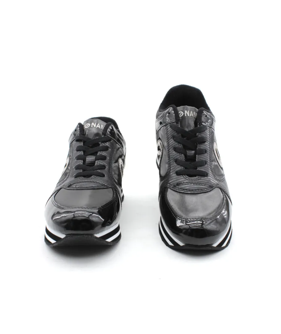 Store L'Empreinte Chaussures NO NAME PARKO JOGGER PATENT LIZ noir