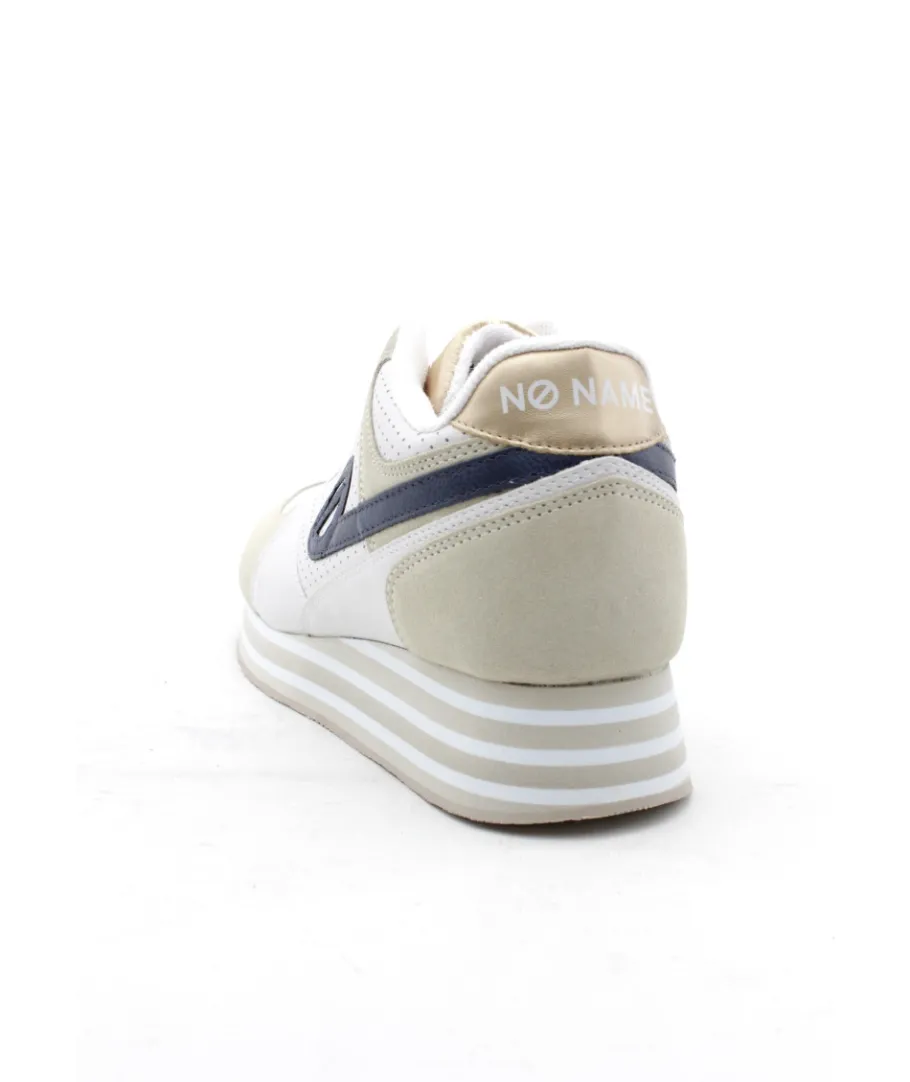 New L'Empreinte Chaussures NO NAME PARKO JOGGER SOFT SUEDE blanc
