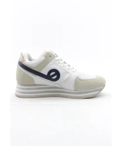 New L'Empreinte Chaussures NO NAME PARKO JOGGER SOFT SUEDE blanc